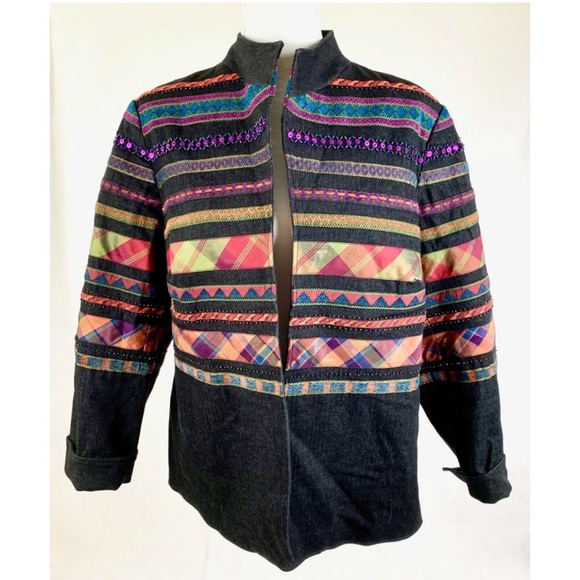 Coldwater Creek Jackets & Blazers - COLDWATER CREEK Beaded Open Front Blazer